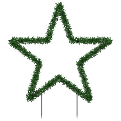 vidaXL Estrella de luz decorativa Navidad con estacas 115 LED 85 cm