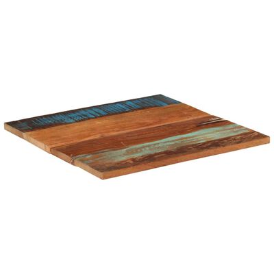 vidaXL Tablero mesa cuadrada madera reciclada maciza 70x70 cm 25-27 mm