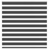 vidaXL Estor cebra negro 145x100 cm tejido ancho 140,9 cm poli&eacute;ster