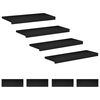 vidaXL Alfombras para escalones 8 uds. 70 x 25 x 2 cm Negro
