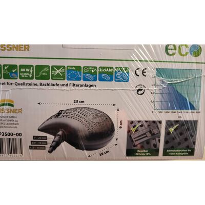 HEISSNER Bomba de cascada y filtro Eco Smartline 3300 L/h