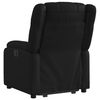 vidaXL Sill&oacute;n reclinable elevable cuero artificial negro