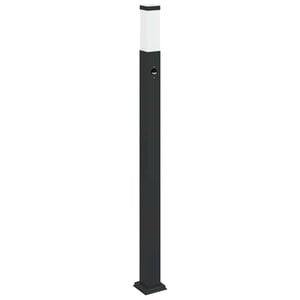 vidaXL Baliza luminosa con sensor de 110 cm, color negro, IP44