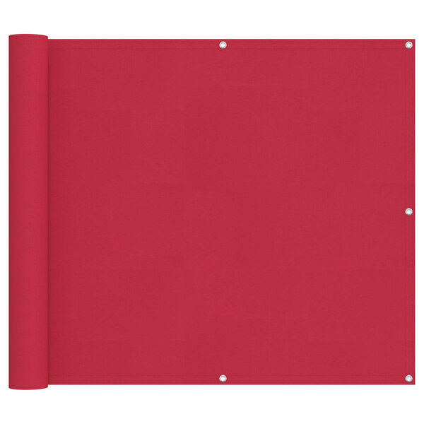 vidaXL Pantalla de Balc&oacute;n Burdeos 90 x 200 cm Tela Oxford