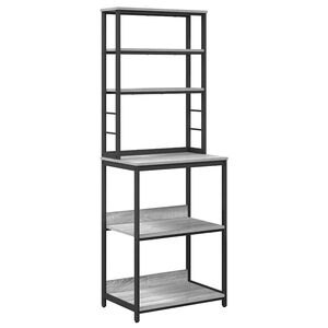 vidaXL Estante de cocina 5 niveles 60 x 40 x 168 cm Gris Sonoma