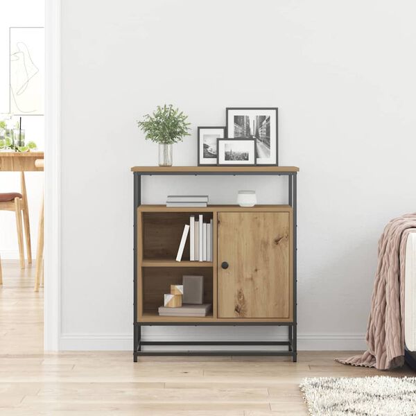 vidaXL Aparador Roble artesanal 69 x 35 x 80 cm Madera de ingenier&iacute;a