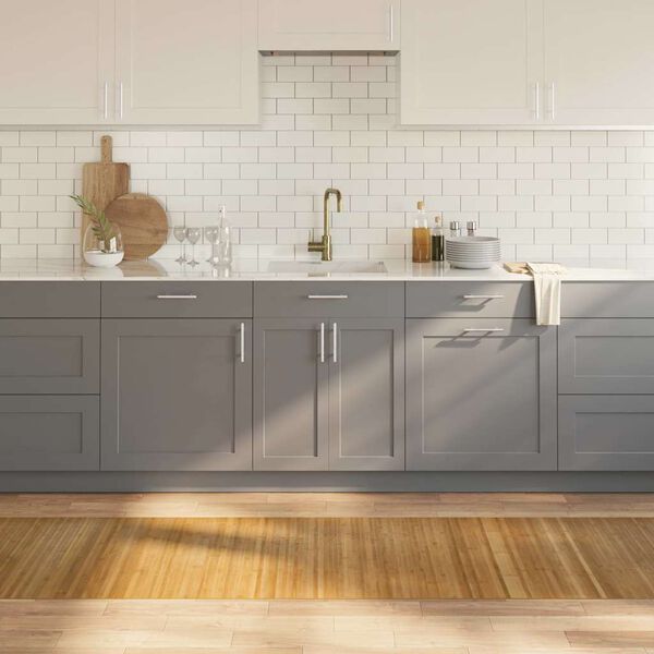 vidaXL Alfombra rectangular bamb&uacute; color natural 70x400 cm