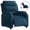 vidaXL Sill&oacute;n reclinable el&eacute;ctrico terciopelo azul