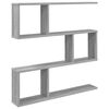 vidaXL Estante de pared Sonoma gris 80 x 12 x 79,5 cm