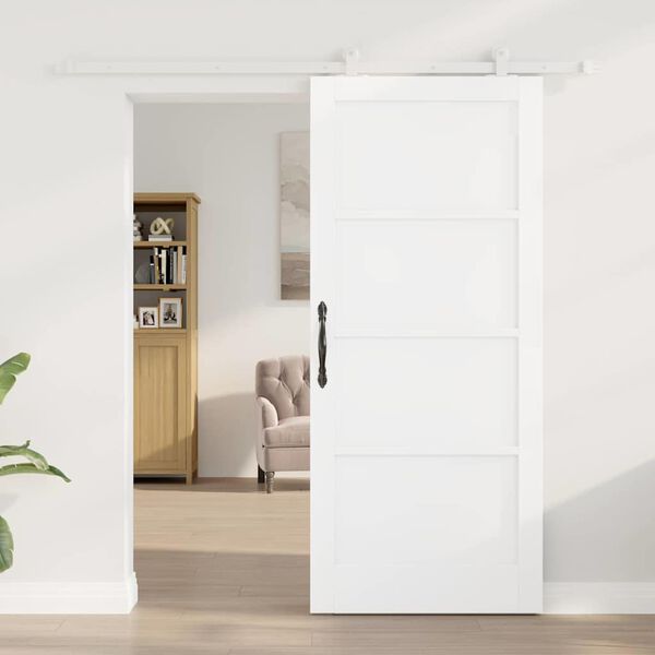 vidaXL Puerta Corredera ORKDAL 86 x 198,5 cm Madera de pino macizo
