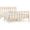 vidaXL Estructura de cama sin colch&oacute;n madera de pino maciza 120x200 cm