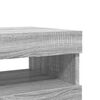 vidaXL Muebles de TV 2 uds con luces LED gris Sonoma 60x35x40 cm