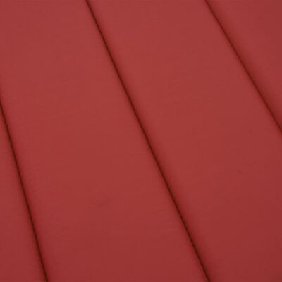 vidaXL Cojín de tumbona de tela Oxford rojo 200x60x3 cm