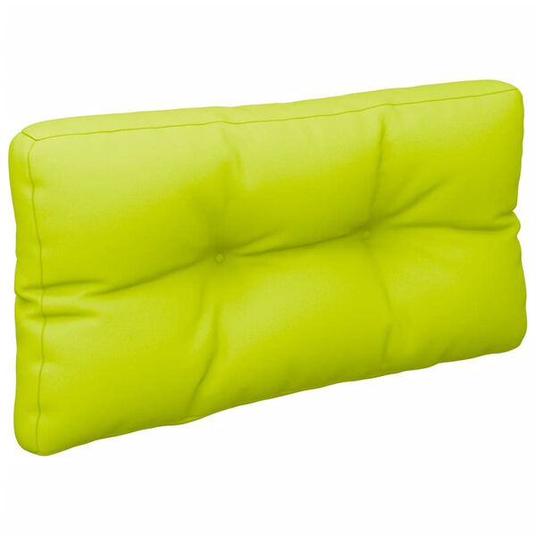 vidaXL Coj&iacute;n para sof&aacute; de palets de tela verde brillante 80x40x12 cm