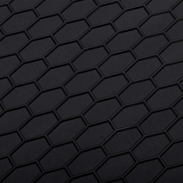 vidaXL Alfombrilla de Coche Negro Goma