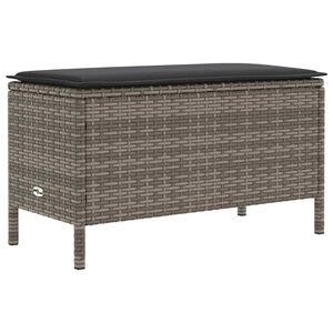 vidaXL Reposapi&eacute;s de Jard&iacute;n Gris y Gris Oscuro 80 x 38 x 45 cm