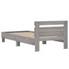 vidaXL Cama con cabecero madera de ingenier&iacute;a gris Sonoma 100x200 cm