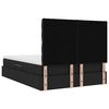 vidaXL Cama con almacenamiento y colch&oacute;n Negro 140 x 190 cm Poli&eacute;ster