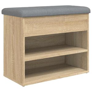 vidaXL Zapatero madera de ingenier&iacute;a roble Sonoma 62x32x50 cm
