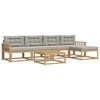 vidaXL Conjunto de sof&aacute;s de exterior 6 uds. 5 plaza