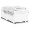vidaXL Estructura de cama sin colch&oacute;n cuero sint&eacute;tico blanco 80x200 cm