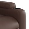 vidaXL Sill&oacute;n reclinable de cuero sint&eacute;tico marr&oacute;n
