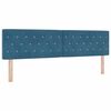vidaXL Cama tipo Box Spring Azul Oscuro 180 x 200 cm Terciopelo