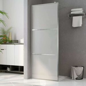 vidaXL Mampara de ducha accesible vidrio ESG esmerilado 80x195 cm