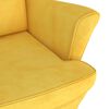 vidaXL Sillón de terciopelo amarillo mostaza