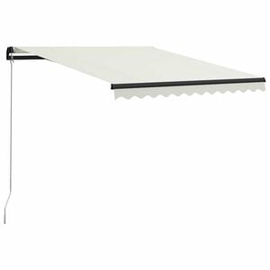 vidaXL Toldo manual retr&aacute;ctil color crema 300x250 cm