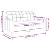 vidaXL Sofá de 2 plazas de tela gris taupé 140 cm