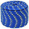 vidaXL Cuerda multiusos 12 mm 25 m Azul PP 930 kg Carga m&aacute;x.