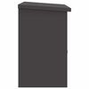 vidaXL Caja de entrega de paquetes Negro 47.5 x 38 x 59 cm Acero