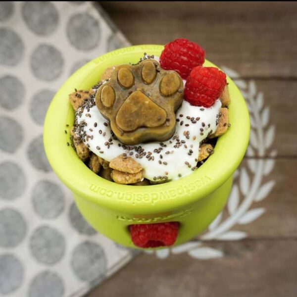 West Paw Juguete para perros con Zogoflex Toppl verde manzana S