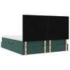 vidaXL Cama con almacenamiento Verde oscuro 180 x 200 cm Terciopelo