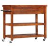 vidaXL Carrito de cocina de madera maciza de acacia 100x48x89 cm