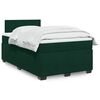 vidaXL Cama box spring con colch&oacute;n terciopelo verde oscuro 120x200 cm