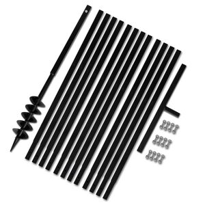 Taladro De Tierra Con Mango 100 mm Con Tubo De Extensi&oacute;n 13 M Acero