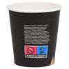 vidaXL Vasos de papel para caf&eacute; 100 uds negro 200 ml