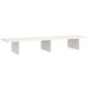 vidaXL Soporte de monitor madera maciza de pino blanco 100x27x15 cm