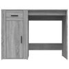 vidaXL Escritorio de madera contrachapada gris Sonoma 100x49x75 cm