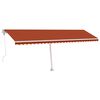 vidaXL Toldo el&eacute;ctrico con LED y sensor 6 x 3 m