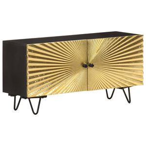 vidaXL Mueble de TV de madera maciza de mango 90x30x45 cm