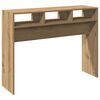 vidaXL Mesa consola madera de ingenier&iacute;a roble artesanal 105x30x80 cm