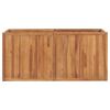 vidaXL Arriate de madera maciza de teca 150x50x70 cm