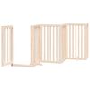 vidaXL Puerta para perros plegable 12 paneles madera de &aacute;lamo 600 cm