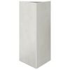 vidaXL Jardinera trianngular de acero inoxidable 40x34,5x75 cm