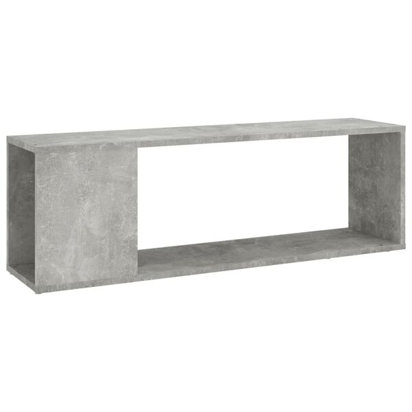 vidaXL Mueble para TV madera contrachapada gris hormig&oacute;n 100x24x32 cm