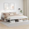 vidaXL Estructura de cama sin colch&oacute;n metal blanco 180x200 cm