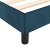vidaXL Estructura de cama sin colch&oacute;n terciopelo azul oscuro 90x190 cm